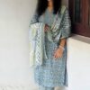 Bold Blossom Set (Kurti, Pant, Dupatta) - Image 5