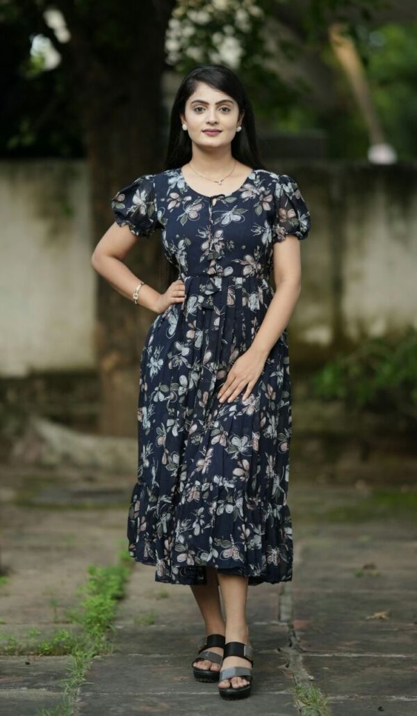 Georgette Long Maxi Dress