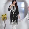 Chikankari Kurti and Pant Set - Image 5