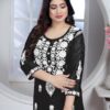 Chikankari Kurti and Pant Set - Image 3